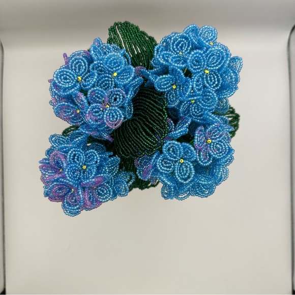 Handmade Beaded Hydrangea - Picture 3 of 5